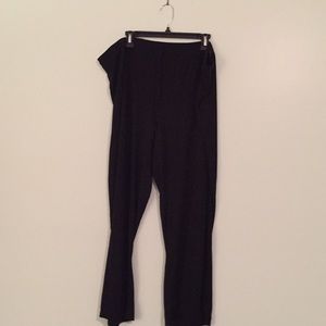 Black lounge pants and tank top